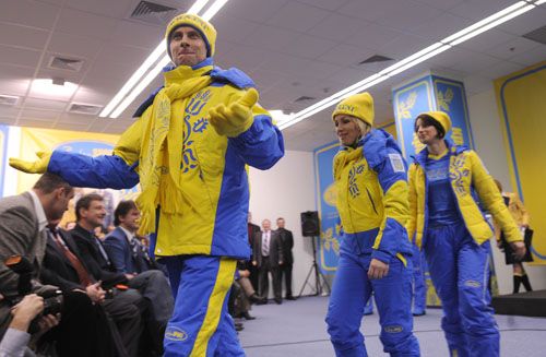 презентация парадной и спортивной формы сборной Украины на зимней Олимпиаде