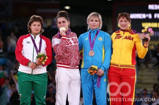 Саори Йошида и Наталья Воробьева Олимпийские Чемпионки Лондона.