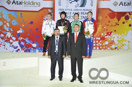 Алина Харченко и Мария Георгиева - призеры Чемпионата мира по борьбе