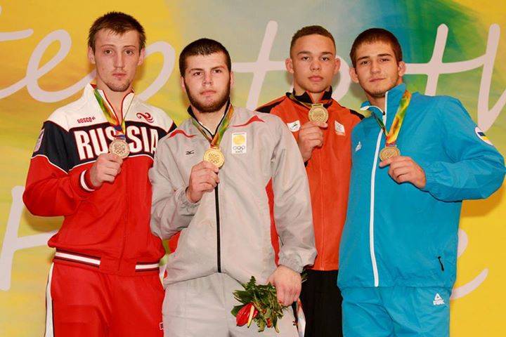 Владислав Березка, Алексей Бабенко и Геворг Манукян - призеры ЕЮОФ-2015