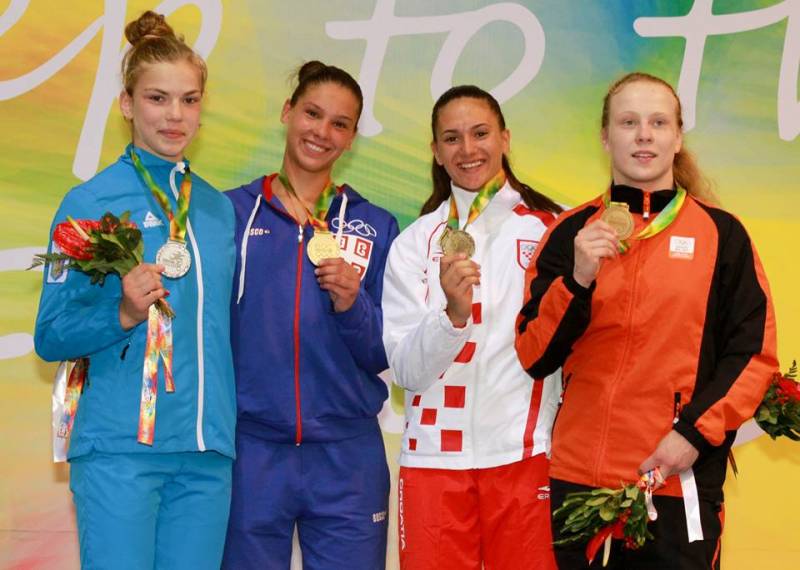 Украинка Ирина Хрящевская - серебрянная призерка Европейского Олимпийского фестиваля в турнире по дзюдо