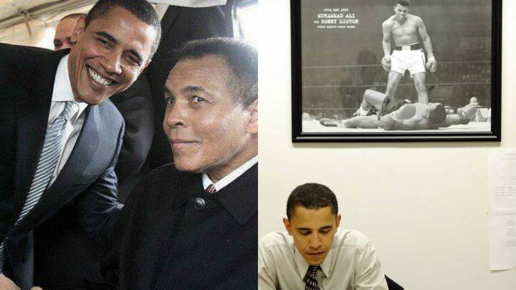 Мохаммед Али и Барак Обама